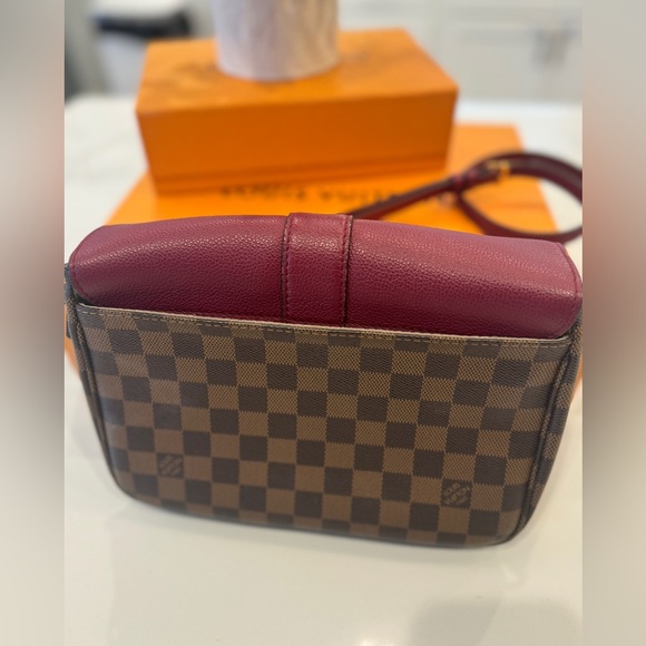 Louis Vuitton Clapton Brown and Purple Damier Ebene shoulder bag - Picture 12 of 13